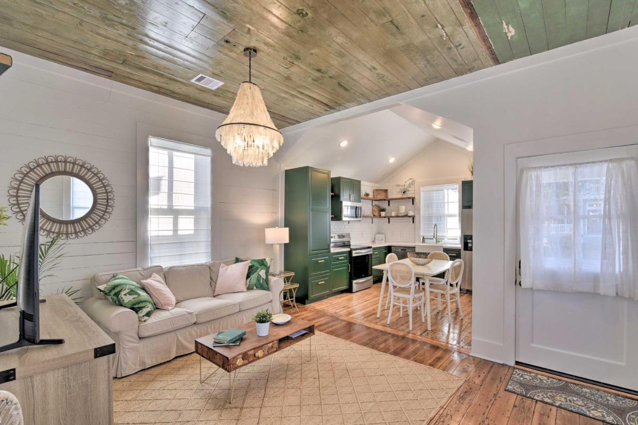Bright Galveston Cottage Close To Beach And Strand Exterior foto